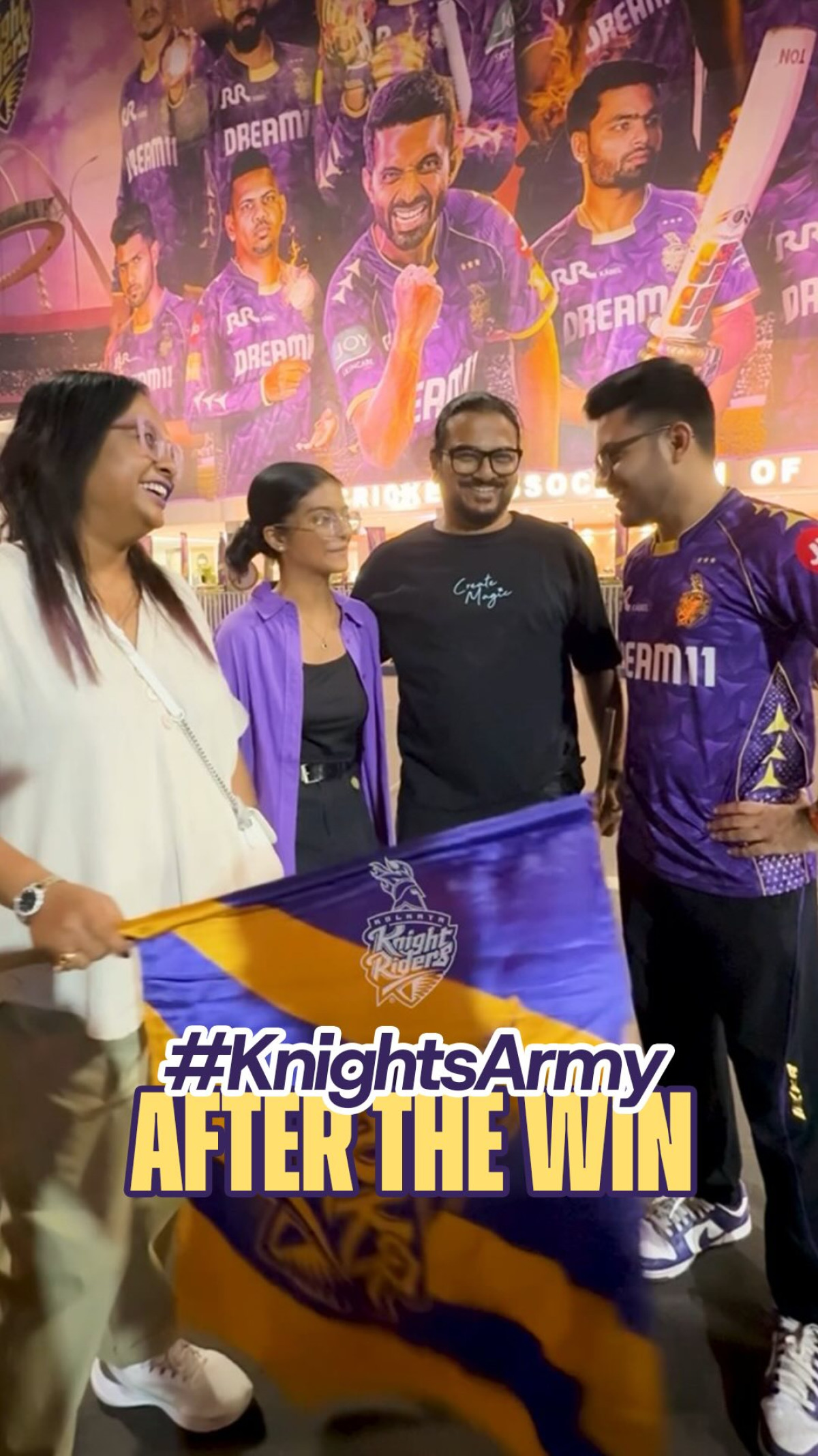 Eden Erupts In Celebration At KKR Match KKR ignites passion with raw euphoria as fans and players unite in thrilling triumph 2day!