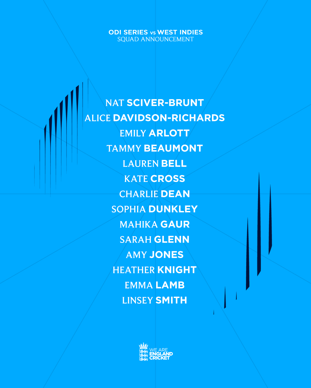 England Women's Summer Squads Announced