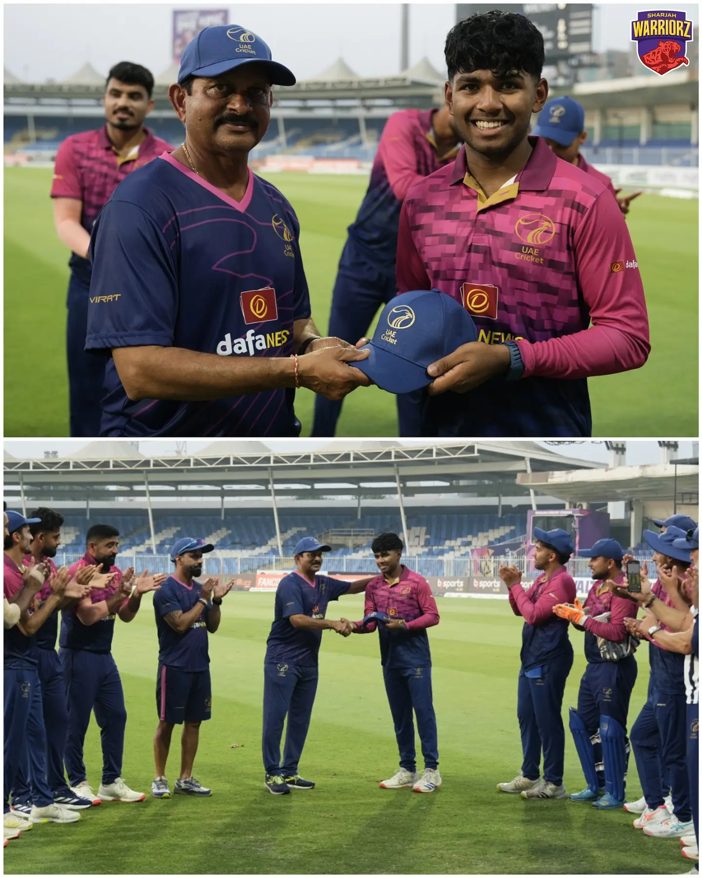 Ethan Shines In T20I Debut At Sharjah Fan support surges as Ethan takes his first stride in international cricket action in UAE