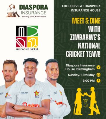 Win a free dining experience with Zimbabwe Cricket Team via Diaspora Insurance contest!!!!