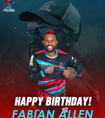 Falcons celebrate Fabian Allen's birthday with dynamic flair, lighting up cheer in Antigua.