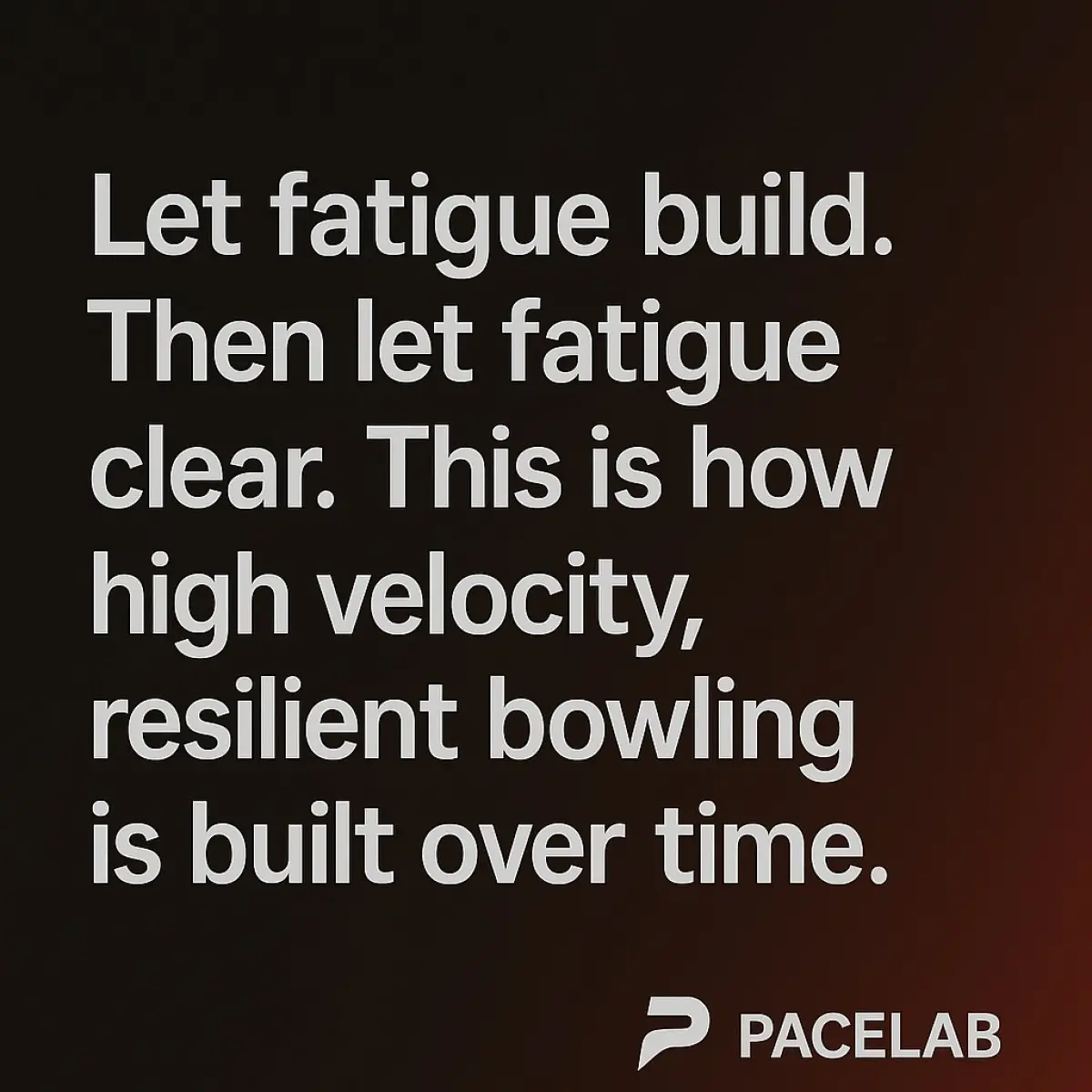 Using Pacelab insights, elite coaching drives athletes to push limits and rebuild fast!!!