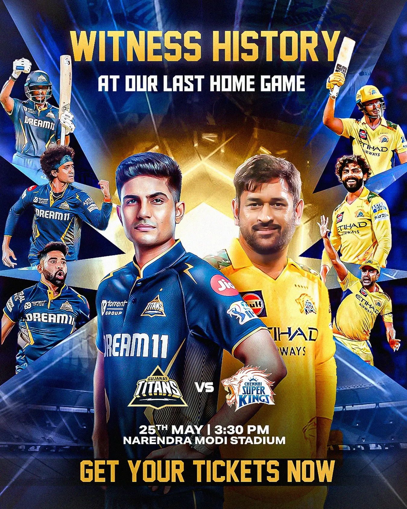 Final Home Clash In Ahmedabad 2025 Experience an Unforgettable Final Home Clash in Ahmedabad as Gujarat Titans Ignite the Field