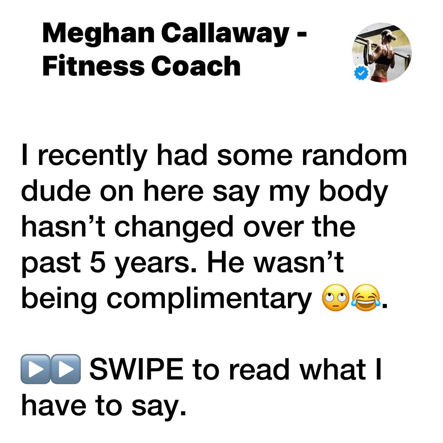 Fitness Coach Meghan Callaway on Negative Comments Coach Meghan Callaway details managing negative online comments with decades of insight.!!