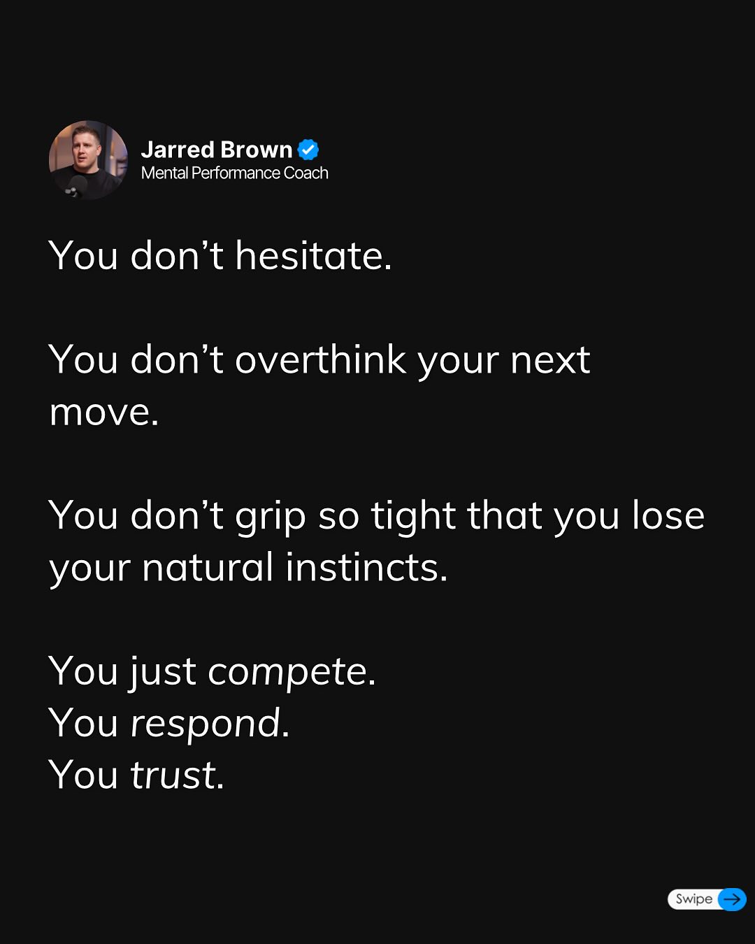 From Fear to Flow: Jarred Brown's Mental Edge
