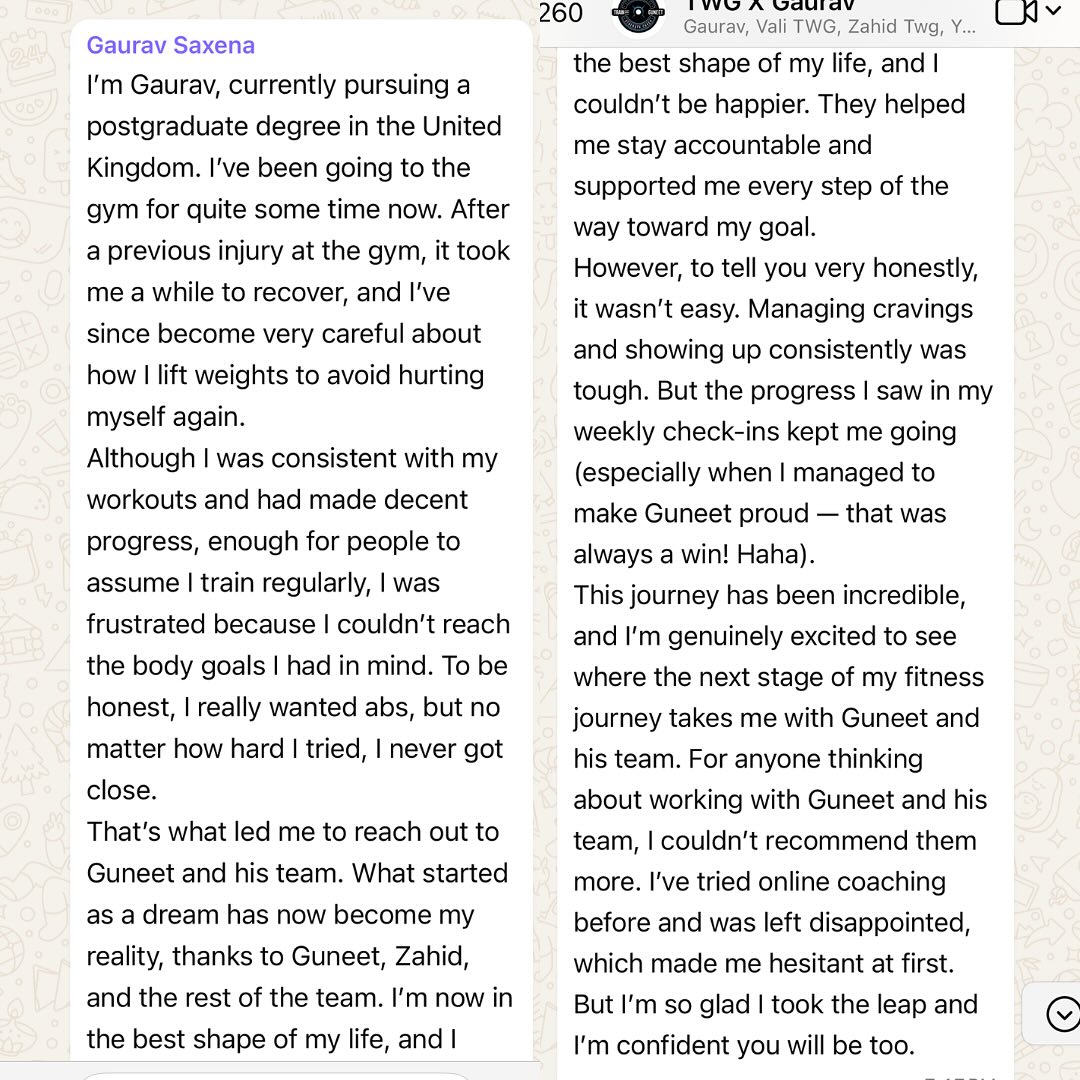 Gaurav Transformation: 12 Weeks Of Dedication