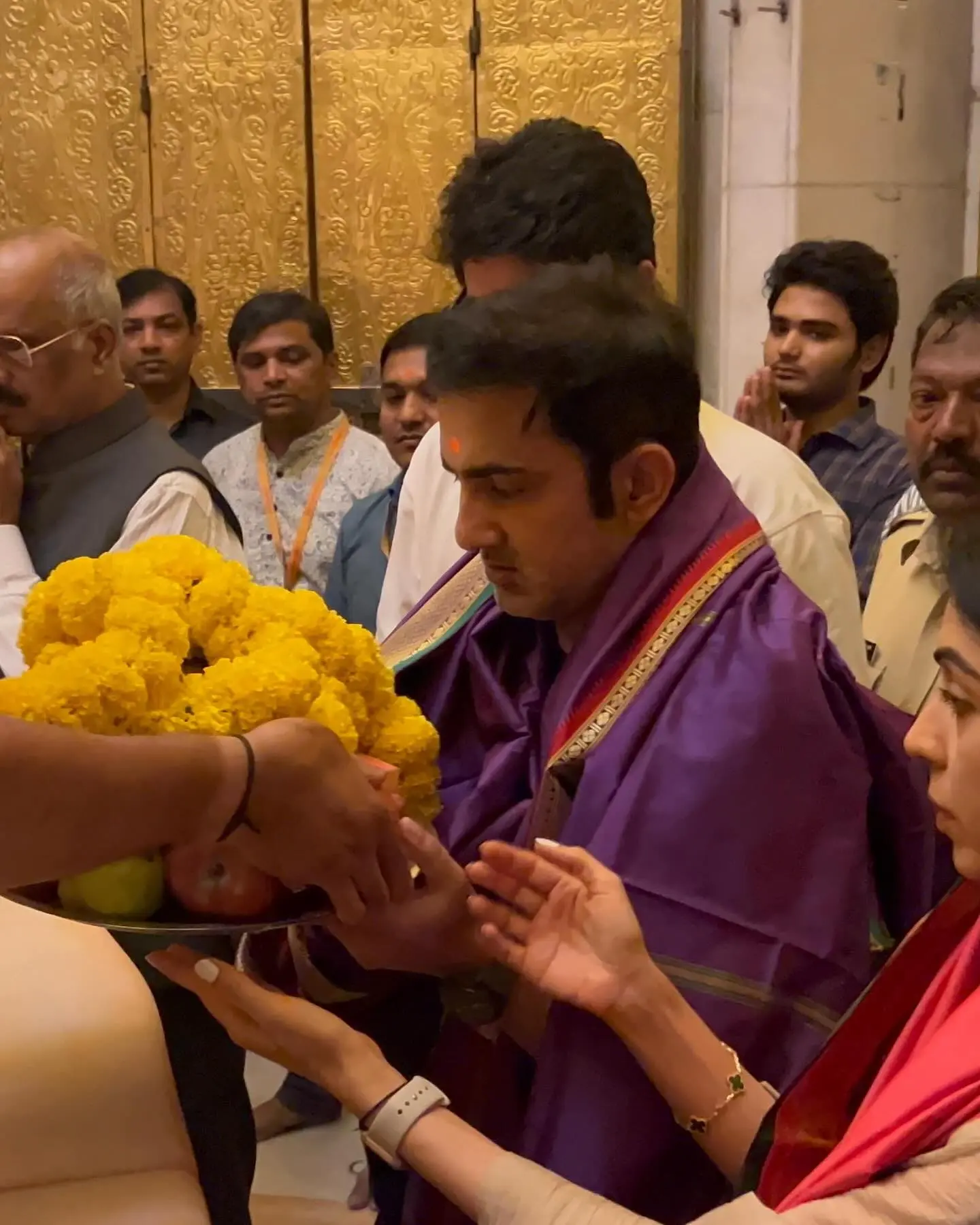 Gautam Gambhir Pays Homage To Siddhivinayak Indian cricket star Gautam Gambhir expresses devotion in a heartfelt nod to Siddhivinayak