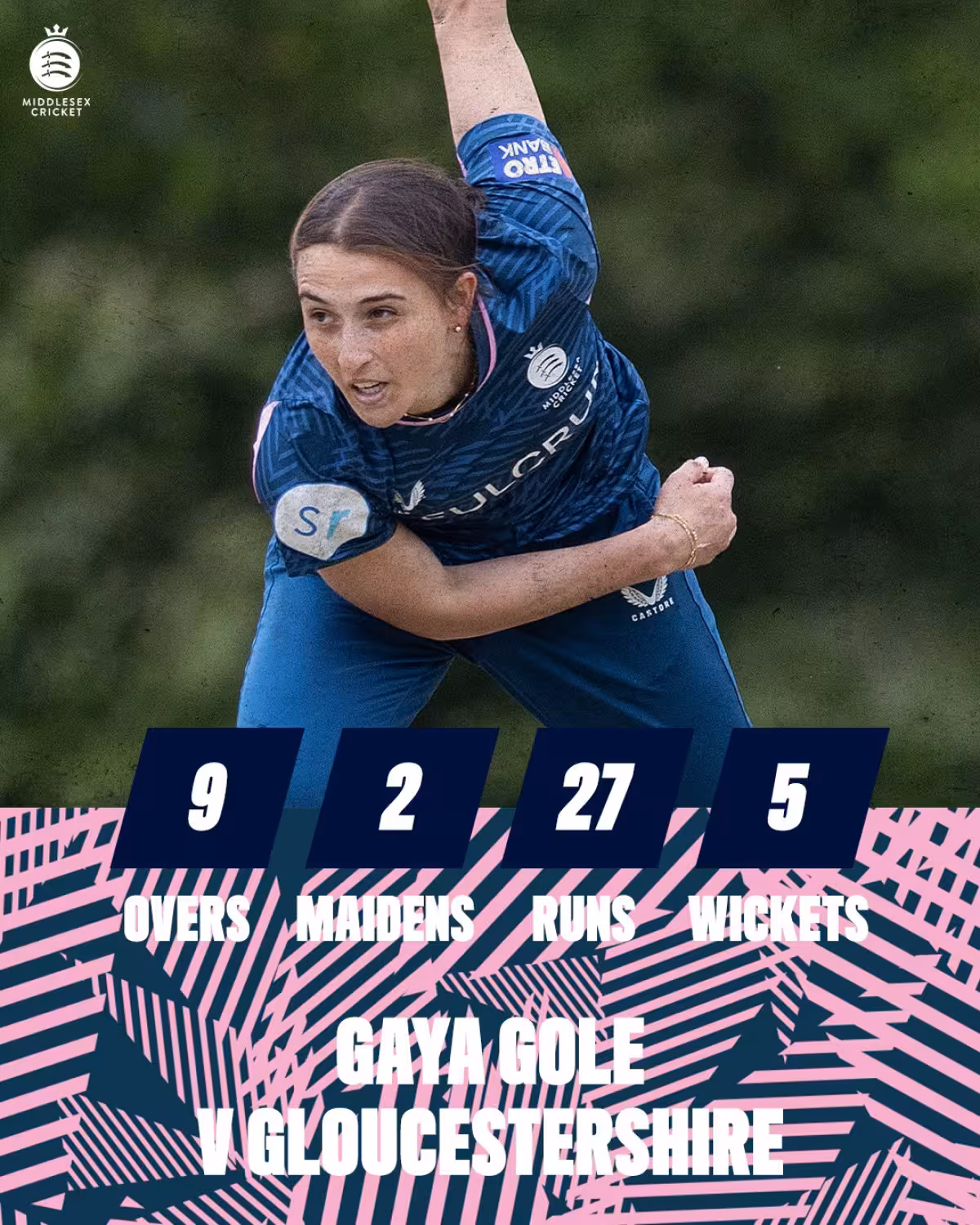 Gaya Gole’s Fantastic Five-Fer Stuns Middlesex Fans Stunning bowling mastery as Gaya Gole takes five crucial wickets in an electrifying match.