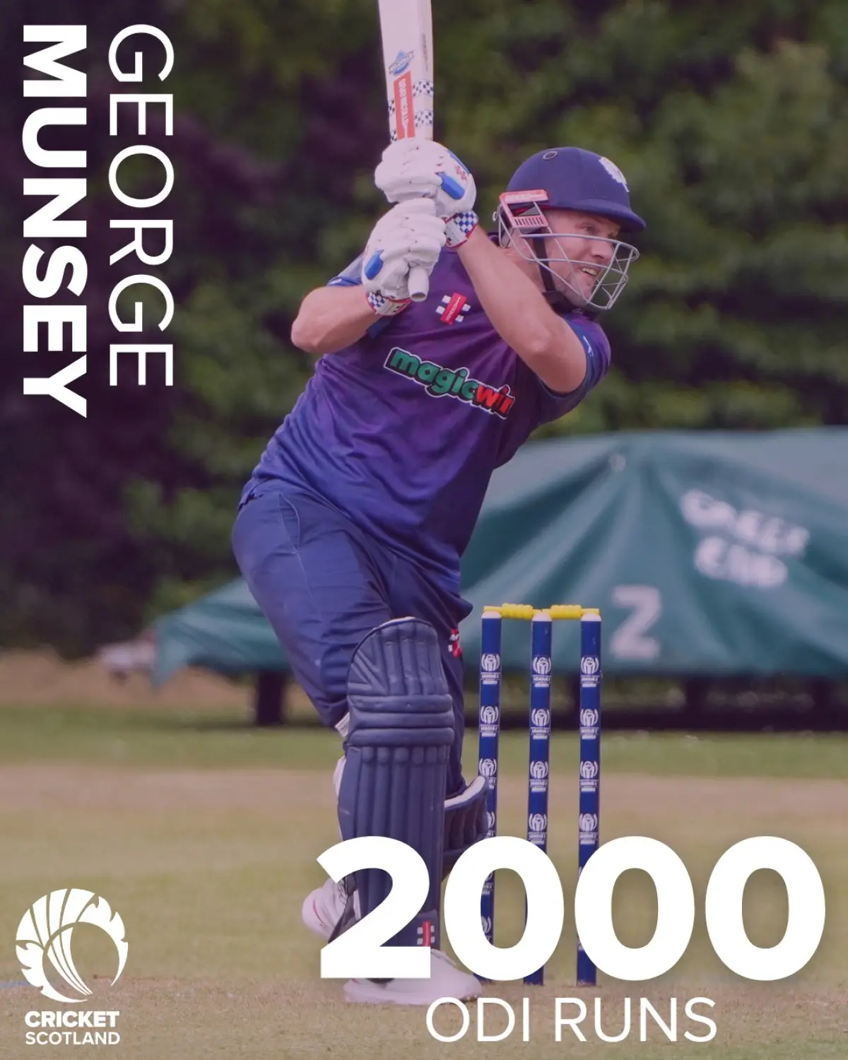 Celebrating 2,000 ODI runs, George Munsey marks a milestone with Scottish pride and drive.