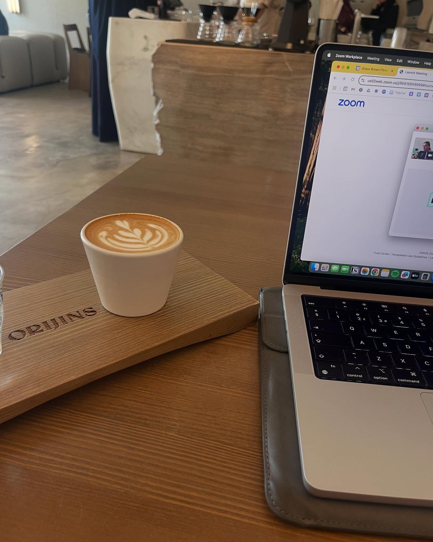 Grace Brown Balances Work, Coffee, Training & Sport in Dubai