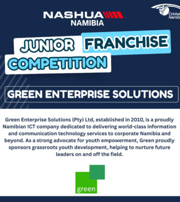 Elevating junior talent with fresh ownership, ushering in a dynamic era for Namibia cricket.
