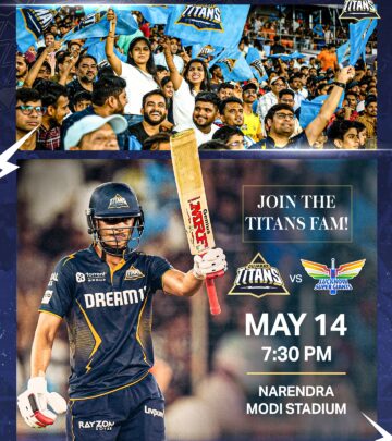 Gujarat Titans Electrify Stadium at Tata IPL 2025