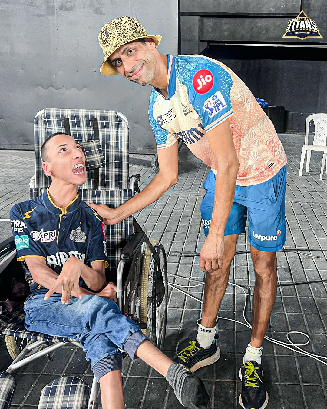 Gujarat Titans Training Boosted By Special Fan Visit