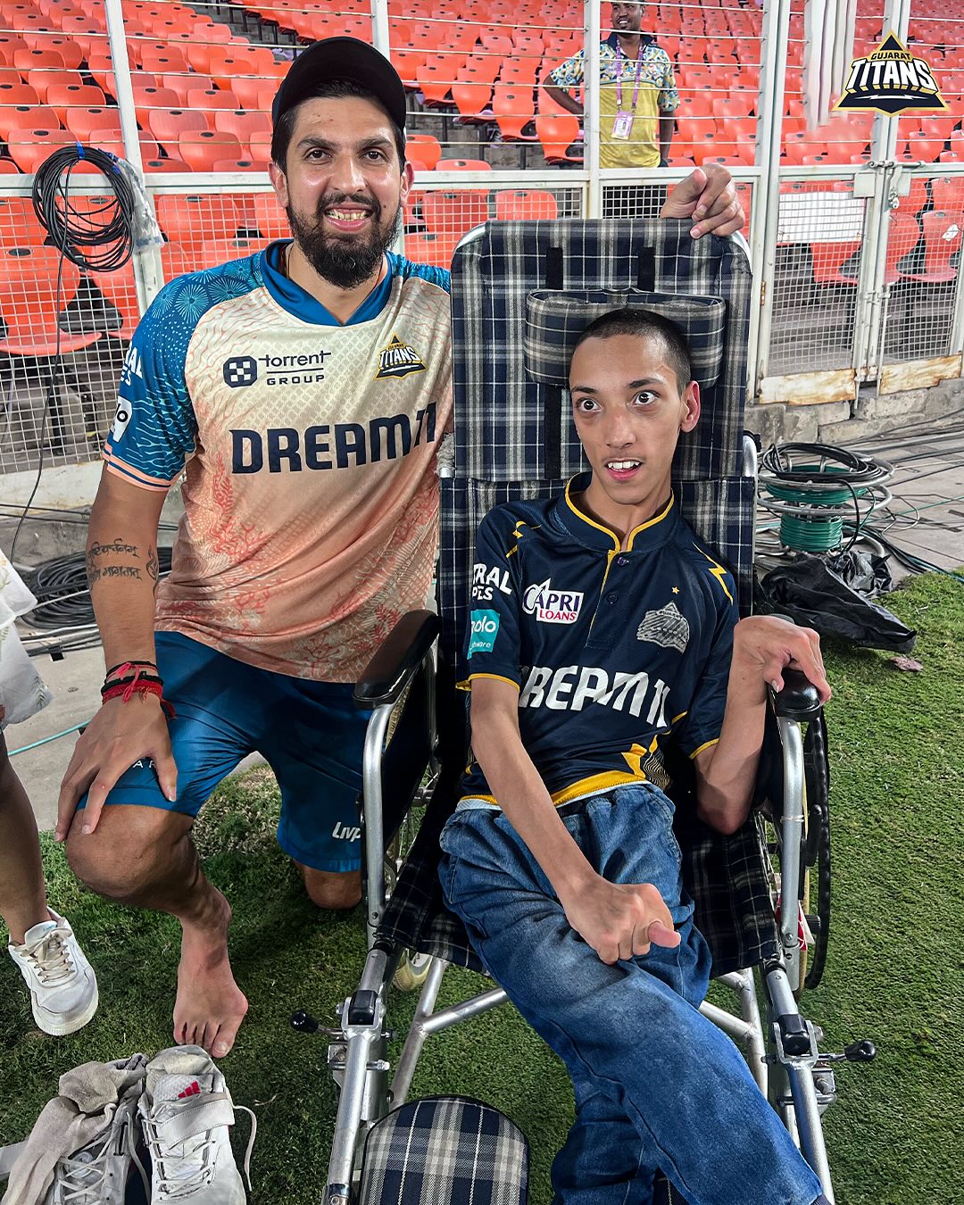Gujarat Titans Training Boosted By Special Fan Visit