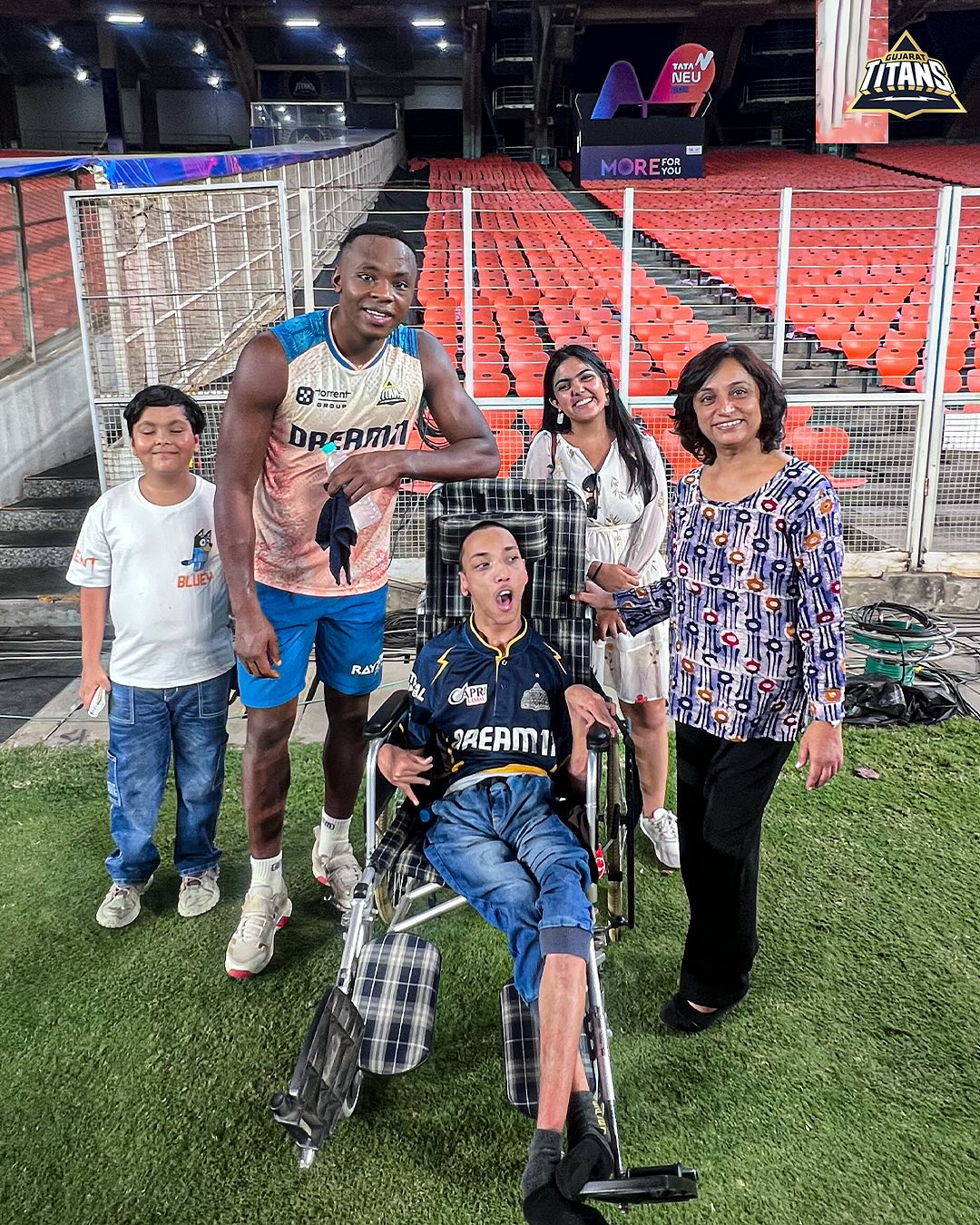 Gujarat Titans Training Boosted By Special Fan Visit