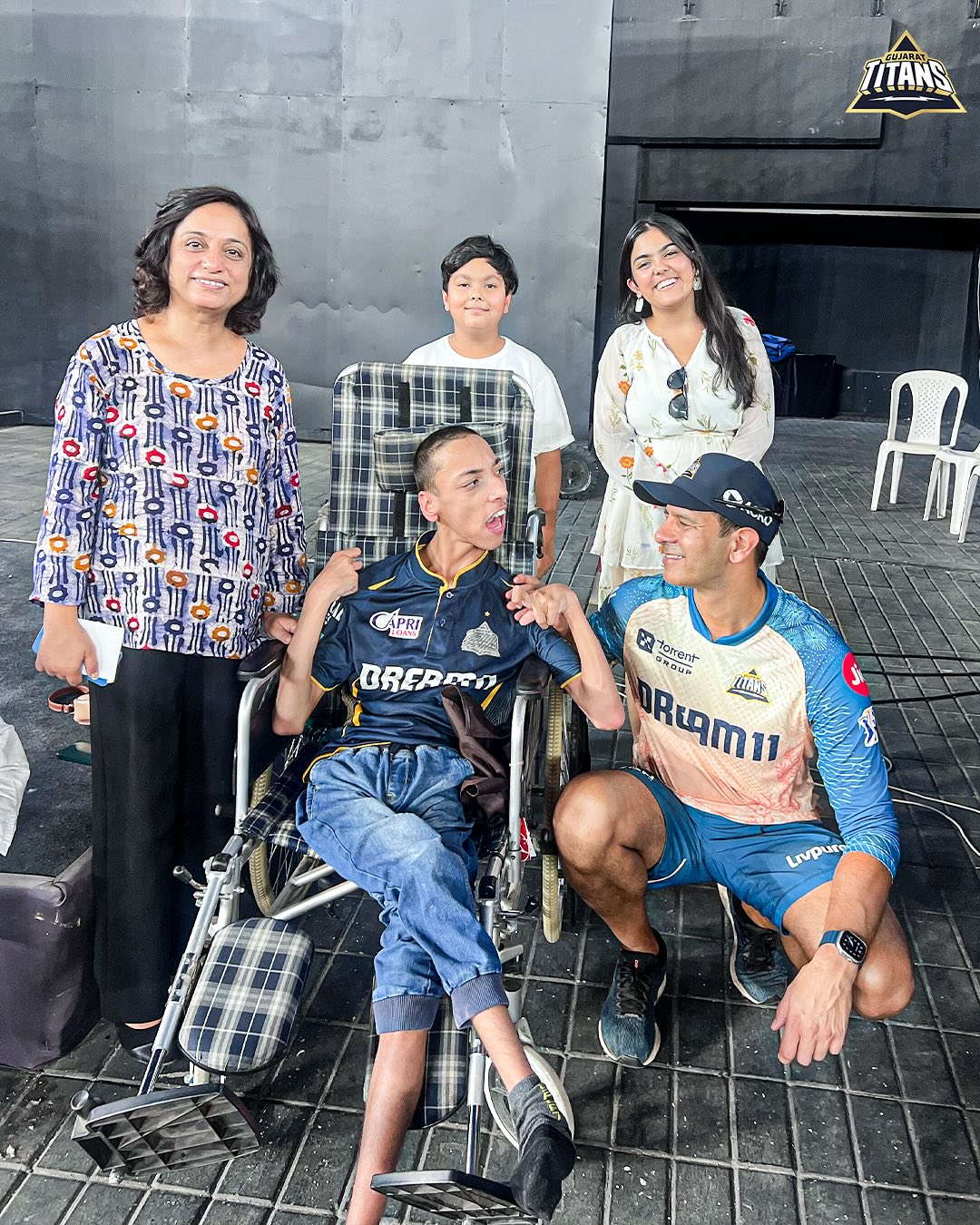 Gujarat Titans Training Boosted By Special Fan Visit