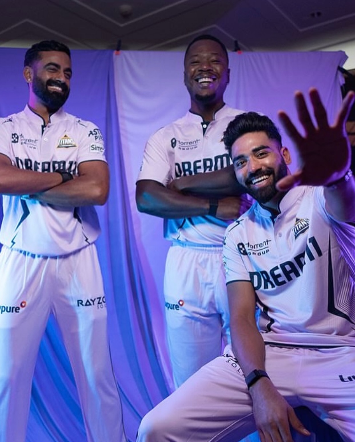 Gujarat Titans Unite In Lavender