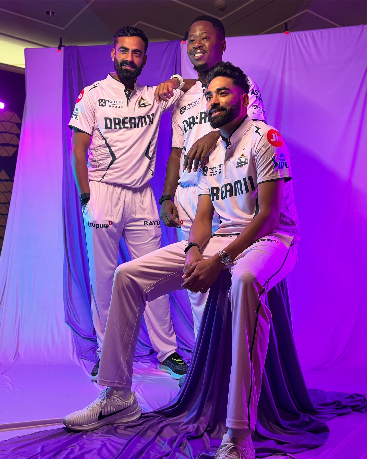 Gujarat Titans Unite In Lavender