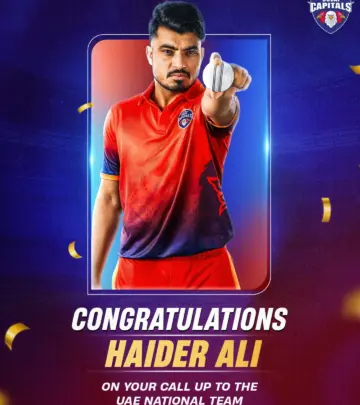 Haider’s Maiden Call Up Ignites Dubai Capitals Ambition