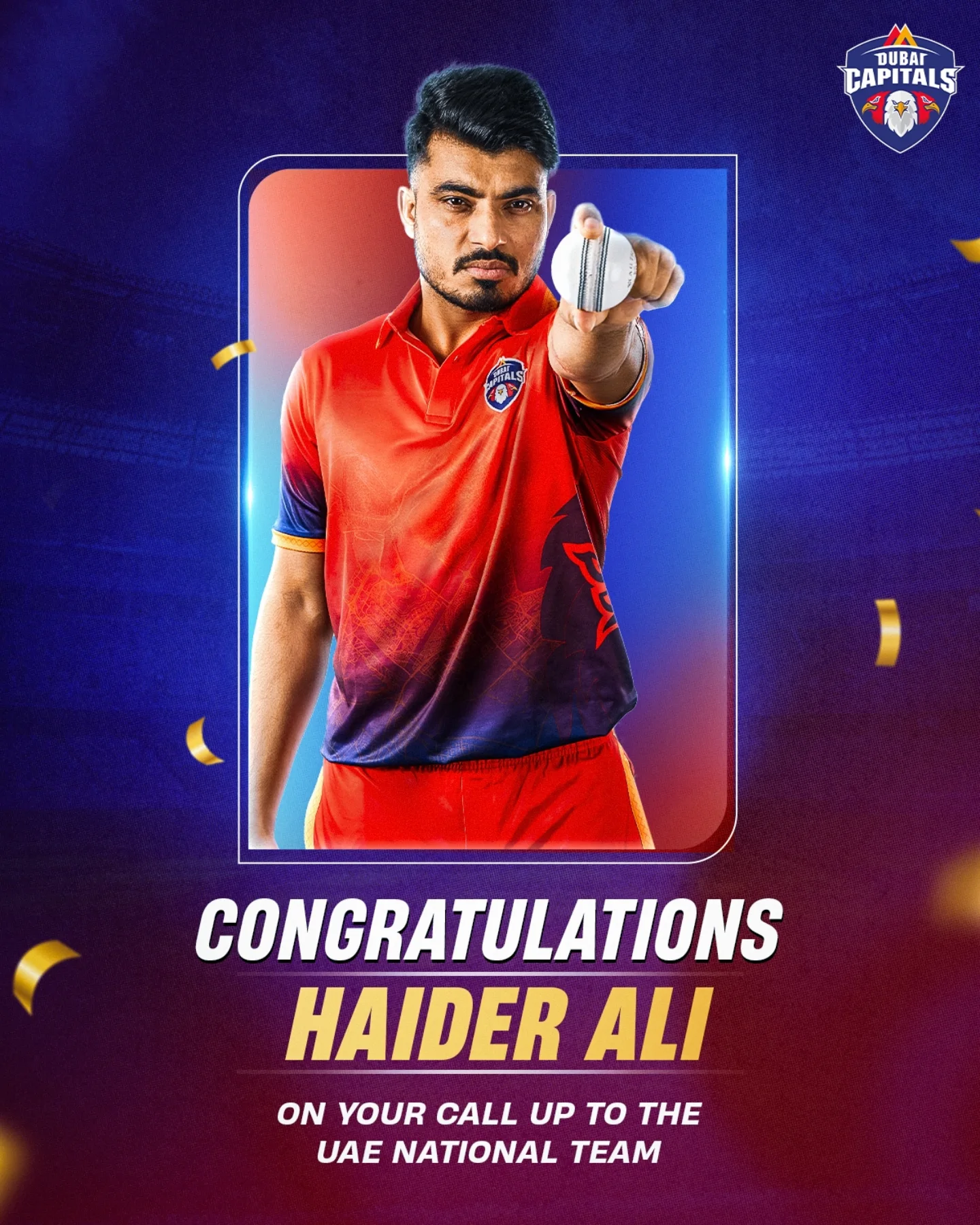 Haider’s Maiden Call Up Ignites Dubai Capitals Ambition New talent steps up for the Dubai Capitals sparking celebrations and future triumphs ahead.