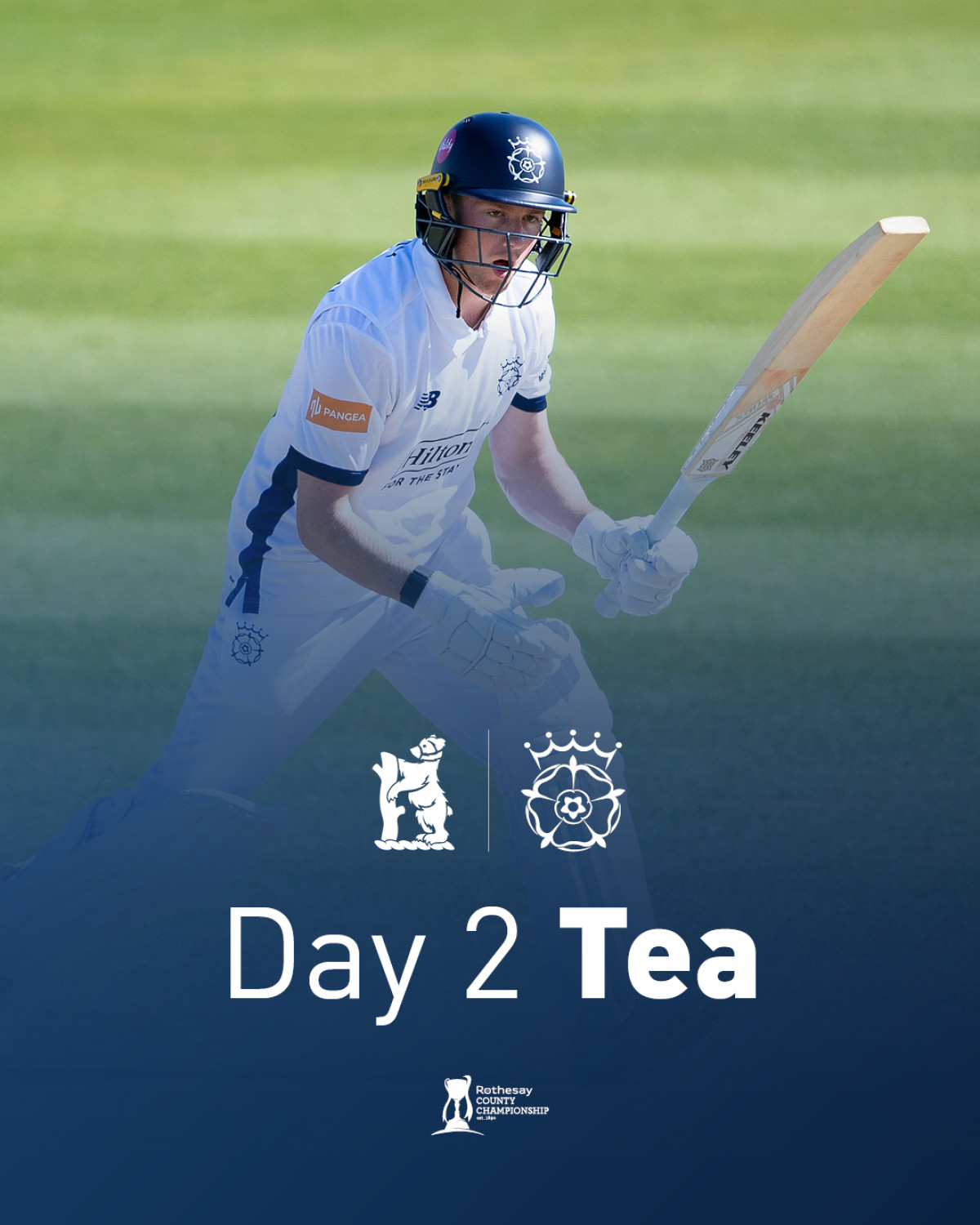 Hampshire Tea Break: 44-1 In 14 Overs & 150-Run Lead Dynamic match update revealing unbroken partnerships and a commanding advantage at break!