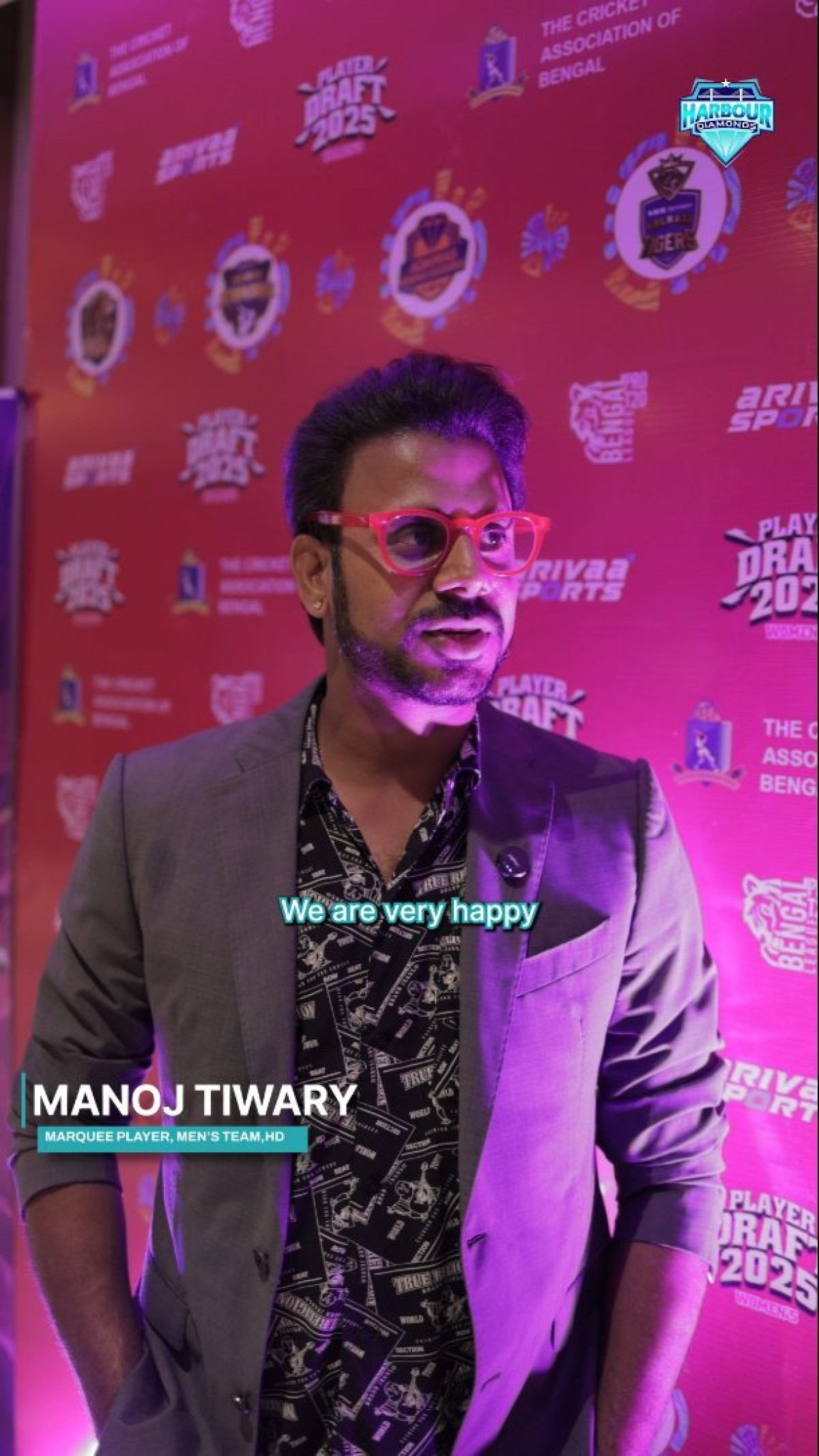 Harbour Diamonds Gear Up With Manoj Tiwary Veteran support ignites Harbour Diamonds spirit ahead of Bengal Pro T20 clash in style!!!