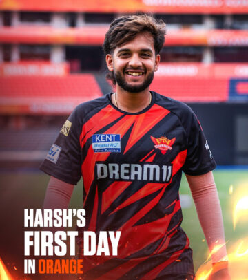 Harsh Dubey Ignites TATAIPL2025 With Vibrant Orange Splash