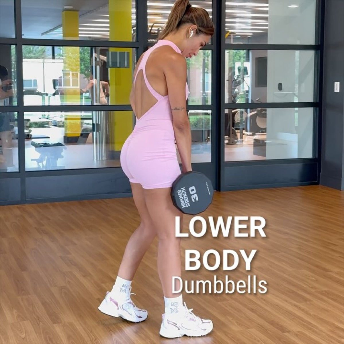 Home Lower Body Workout With Dumbbells And Band Sculpt strong legs at home with Fernanda Shaw’s gym-free lower body workout using dumbbells