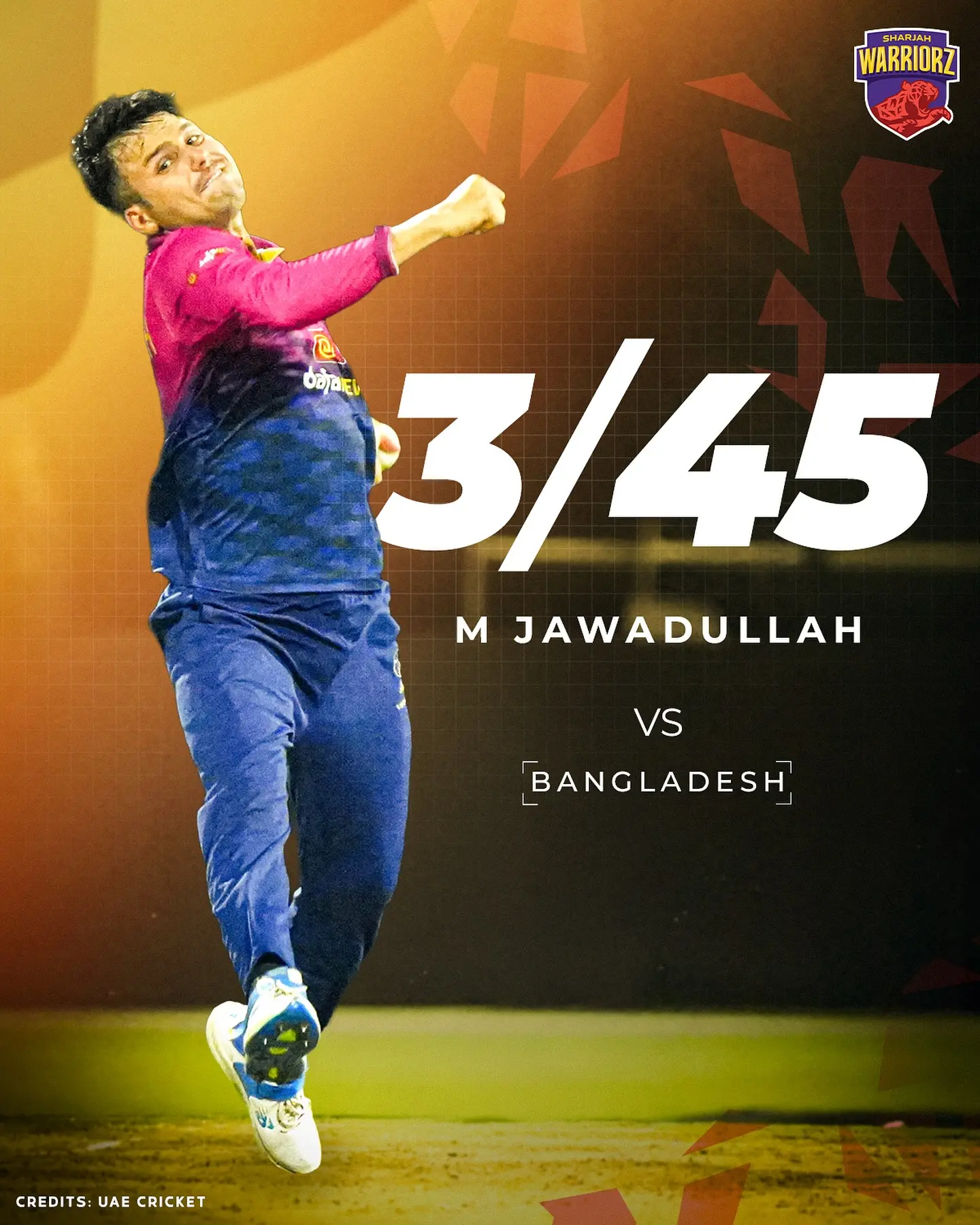 Hometown Hero: Sharjah Warriorz Shine In ILT20 Dynamic cricket triumph showcasing unmatched energy, uniting passionate fans this season!!
