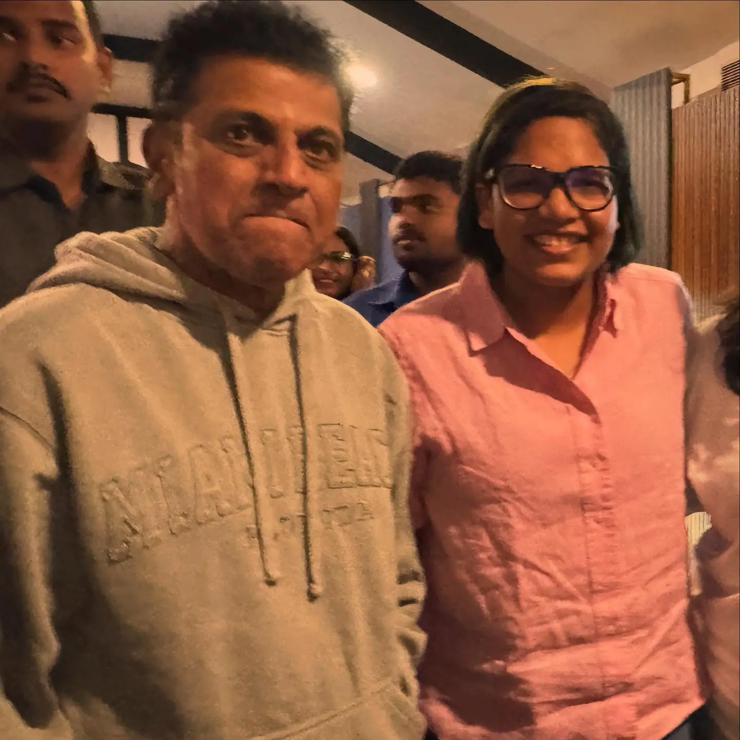 Iconic Moment With Shivarajkumar Legend Asha Sobhana shares vibrant snapshot with film icon Shivarajkumar evoking cinematic charm.
