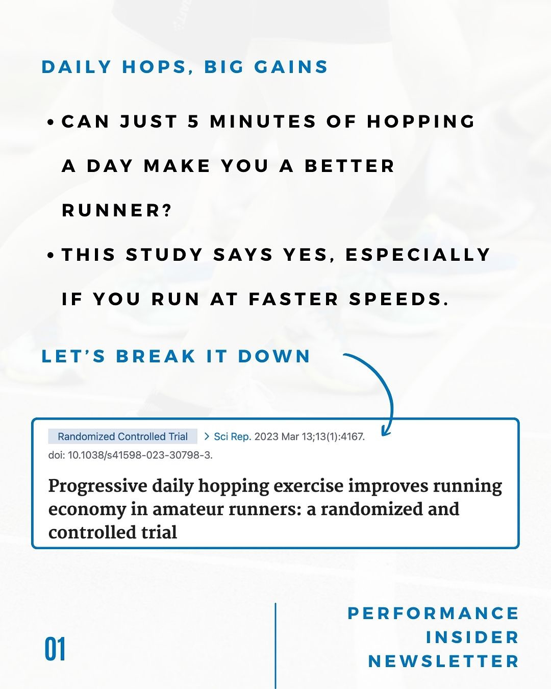 Improve Running Economy With Daily Hops