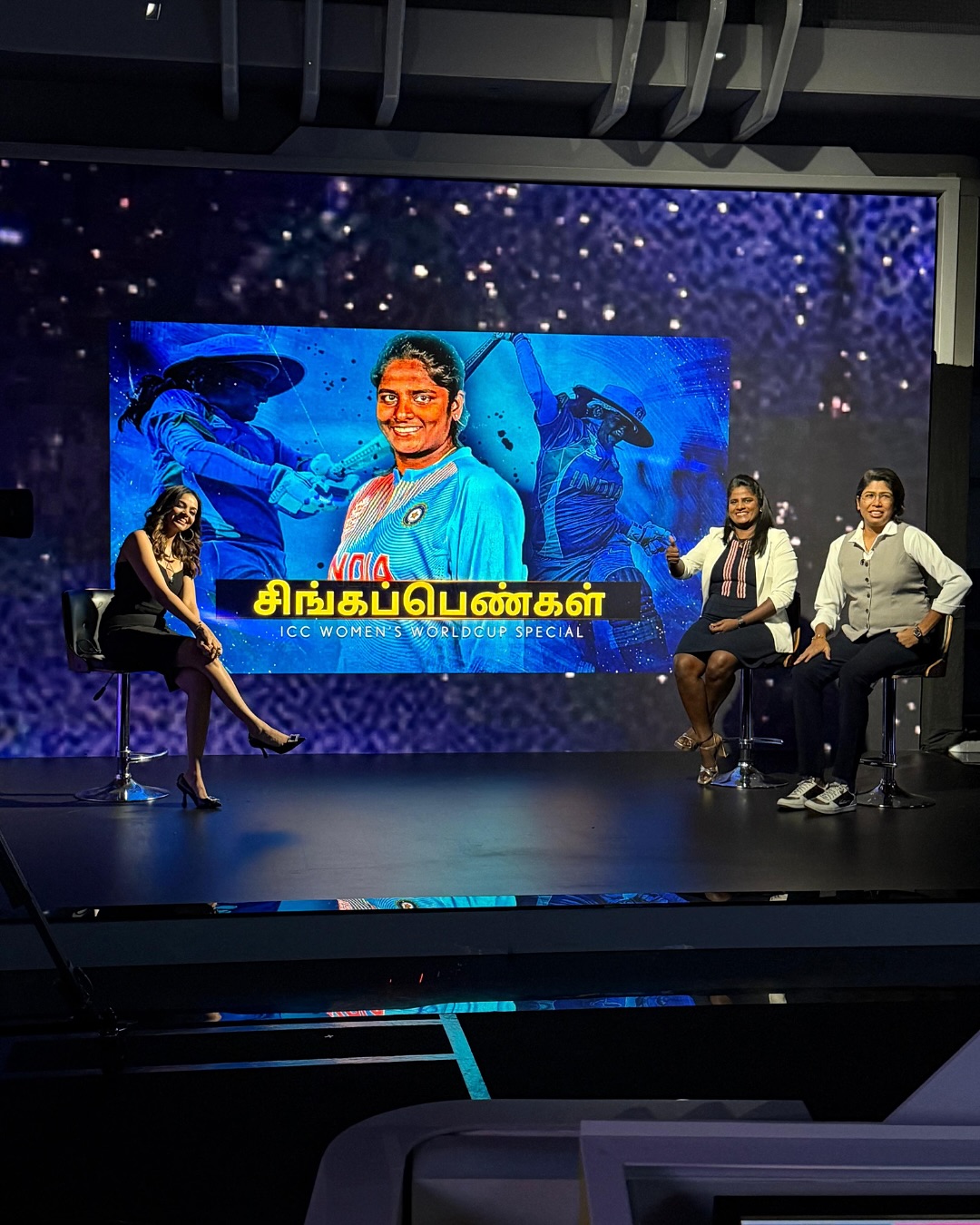 Jhulan Goswami Celebrates Cricket Spirit on Cricket Show