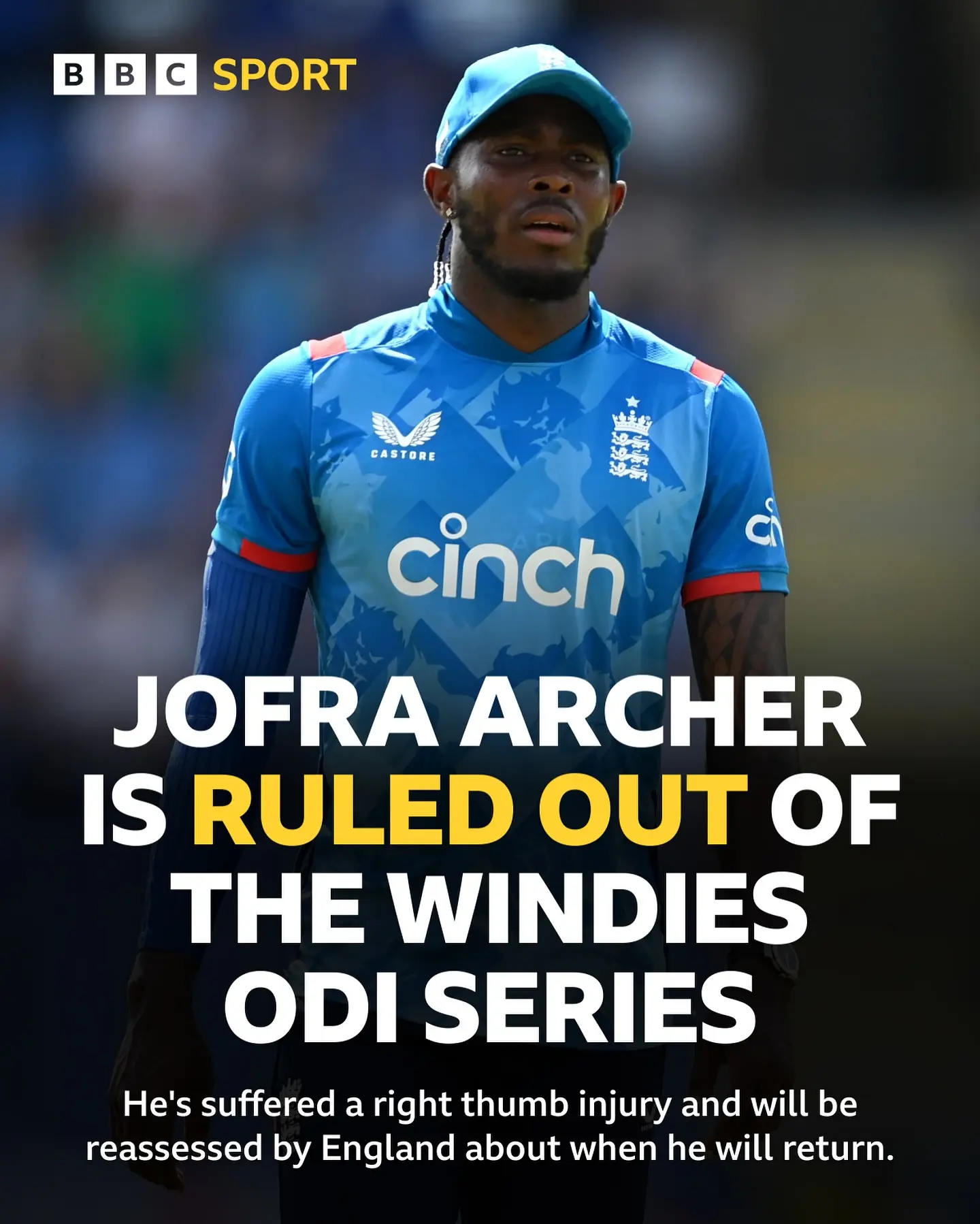 Jofra Archer Faces Fresh Injury Setback Cricket ace Jofra Archer’s injury update raises concerns for BBC Cricket and team support.