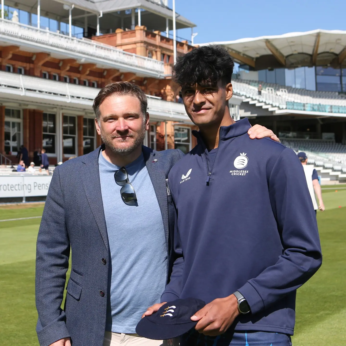 John Maunders Honors Naavya Sharma With Debut Cap At Lord’s Former Middlesex man John Maunders unveils Naavya Sharma's debut cap milestone at Lord’s!.