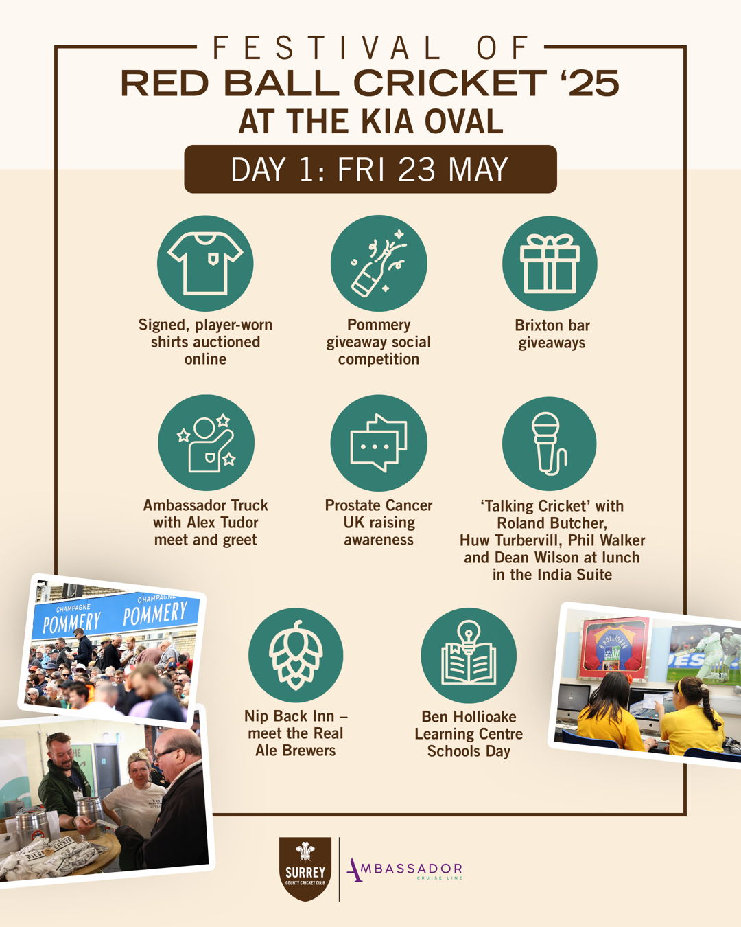 Kia Oval Festival Celebrates Red Ball Cricket