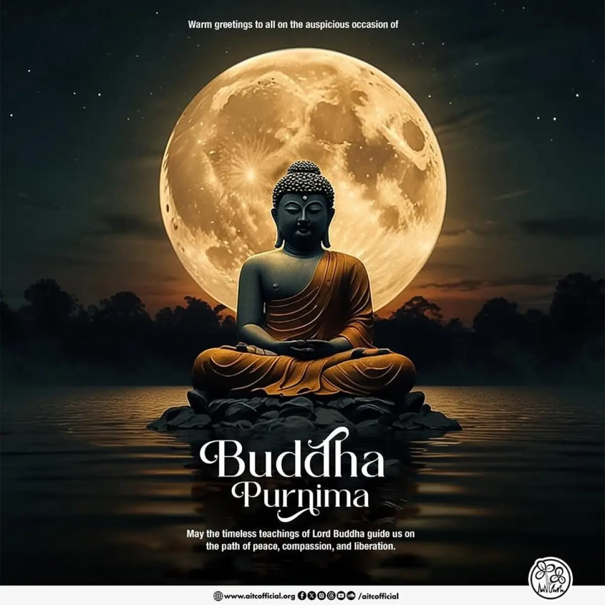 Kirti Azad Spreads Peaceful Greetings on Buddha Purnima Former cricketer Kirti Azad shares a serene Buddha Purnima greeting, urging peace, love.!!