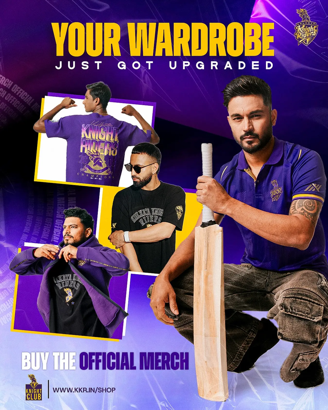 KKR Unveils Official Merch for TATA IPL 2025 Experience exclusive Knight Club style with vibrant designs and official apps igniting fan passion.