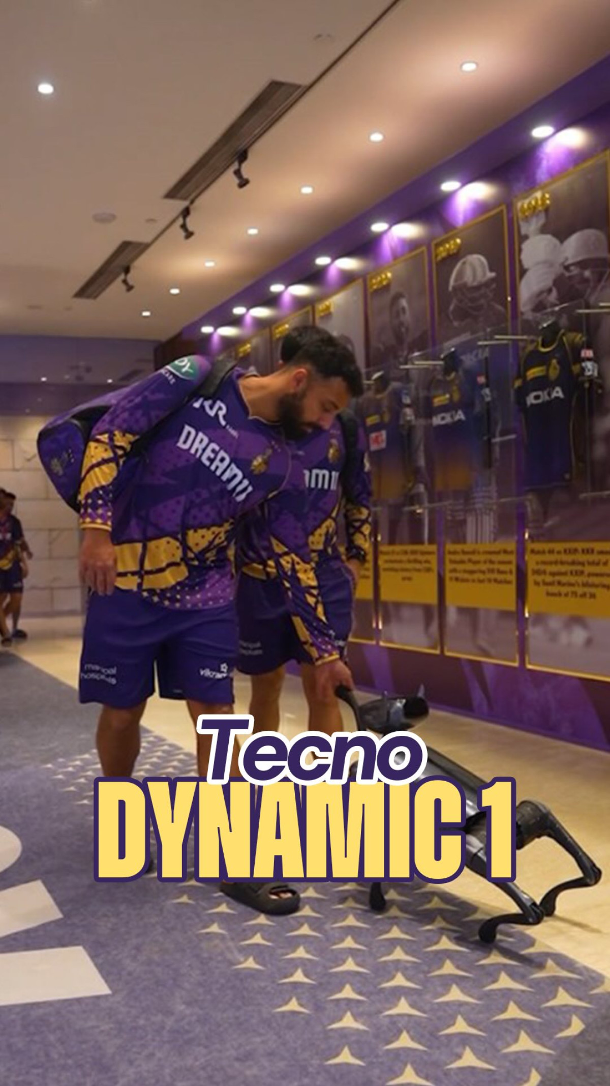 Kolkata Knight Riders Techno Dynamic Moment Official KKR Instagram shot radiates unity and modern spirit electrifying KnightsArmy vibe