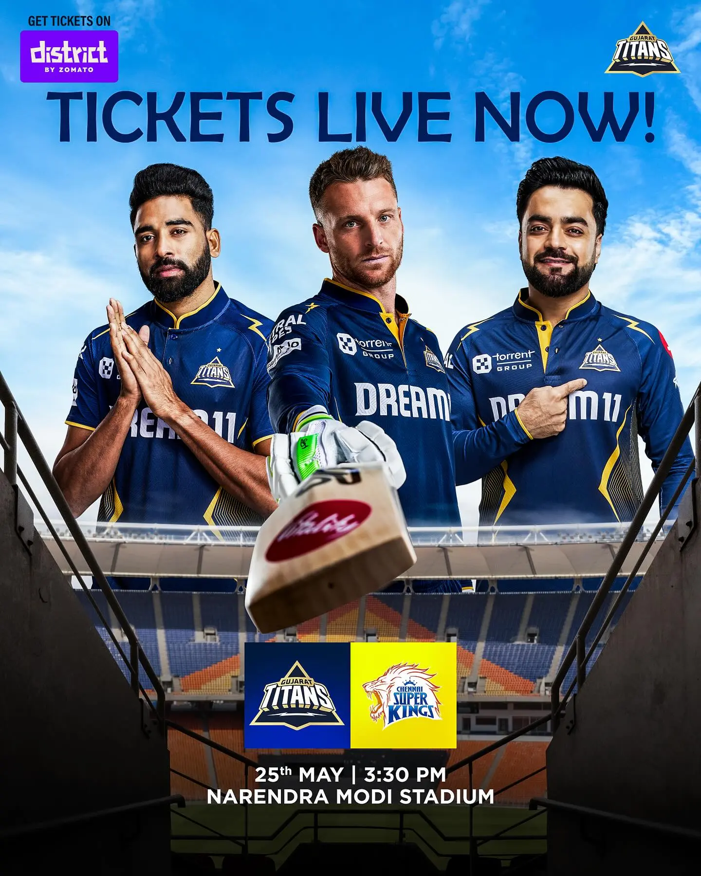 Last Home Game Sparks Excitement For Gujarat Titans Fans Snag your tickets now for a memorable home game with Gujarat Titans in an epic showdown!!!