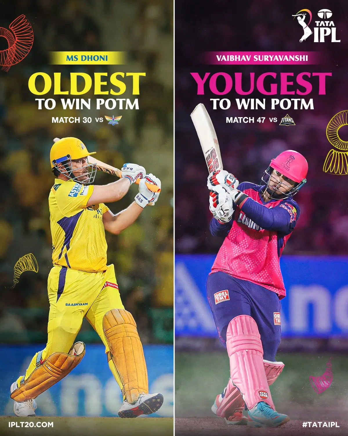 Legacy Meets Future In Thrilling IPL Clash Dhoni’s legacy meets Suryavanshi’s spark tonight in an epic duel at CSK vs RRR! - Must Go!