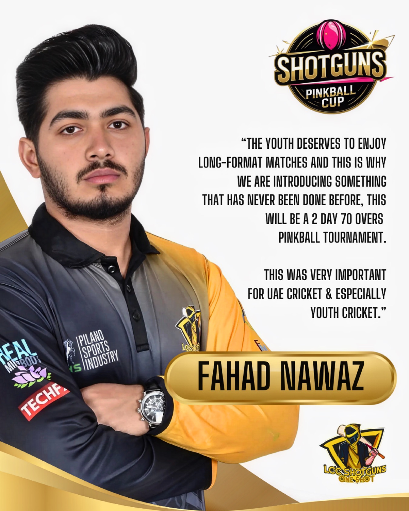 Long Format Matches Inspire Youth Fahad Nawaz champions long formats, igniting youth passion and molding cricket's future.!!