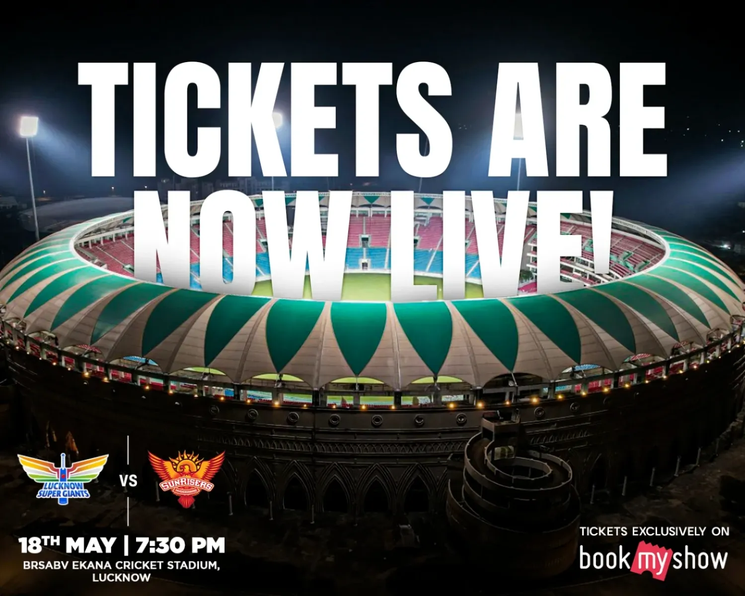 Lucknow Super Giants Gear Up For Last Home Match Final Home Game Sparks Excitement; Tickets On Sale Now For An Unforgettable Night Tonight!