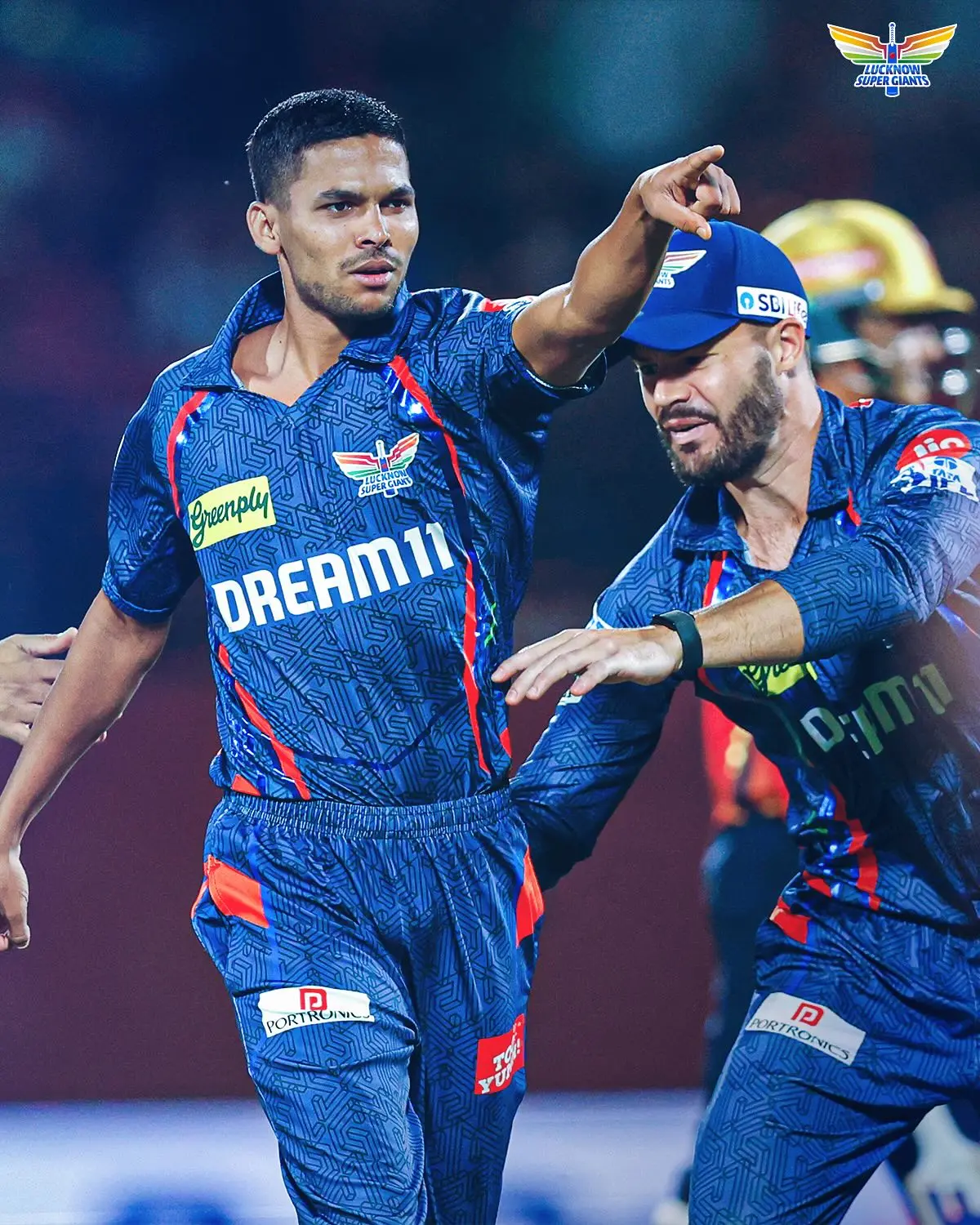 Lucknow Super Giants Keep Fighting With Grit Resilient spirits ignite in the cricket arena as the squad surges forward driven by zeal!!