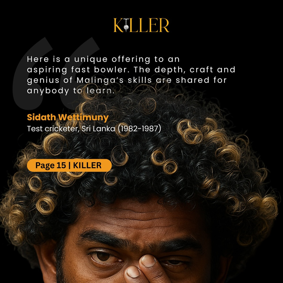 Malinga’s KILLER: Fast Bowler’s Tactical Guide Lasith Malinga unveils KILLER, a tactical guide endorsed by cricket legends and experts.!!