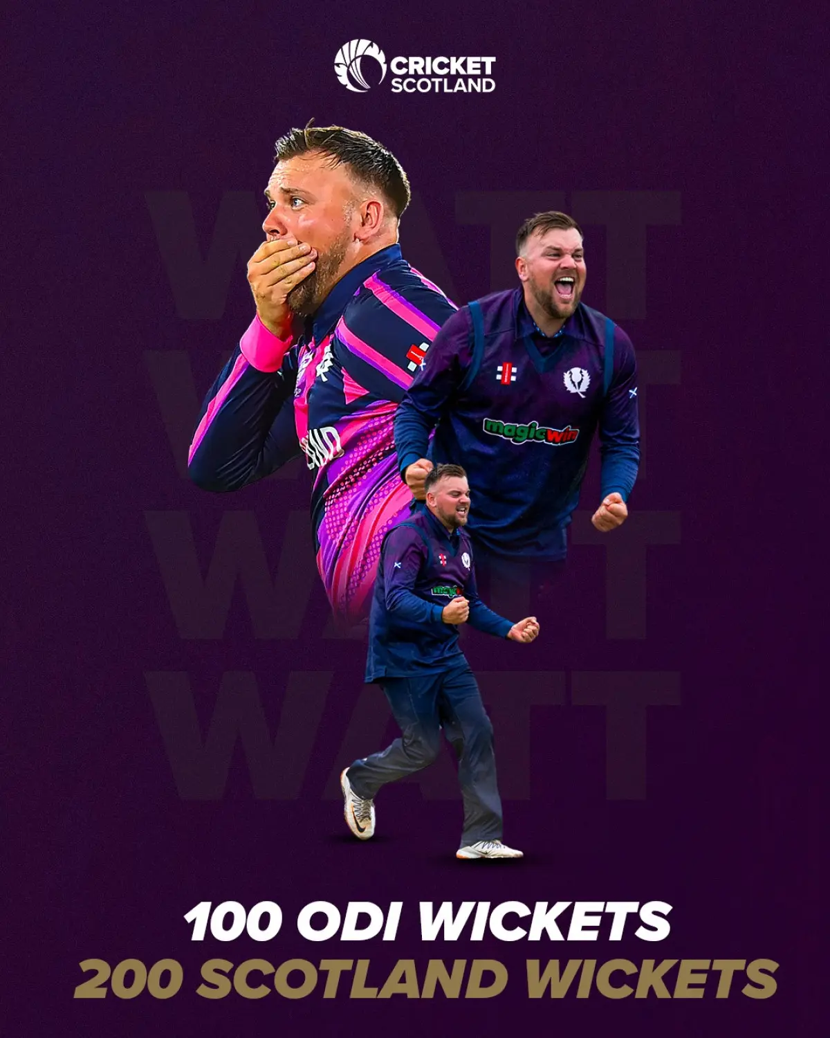 Mark Watt Joins Elite Club With 200 Wickets Scottish bowler Mark Watt reaches 200 wickets, marking a historic milestone for his nation.