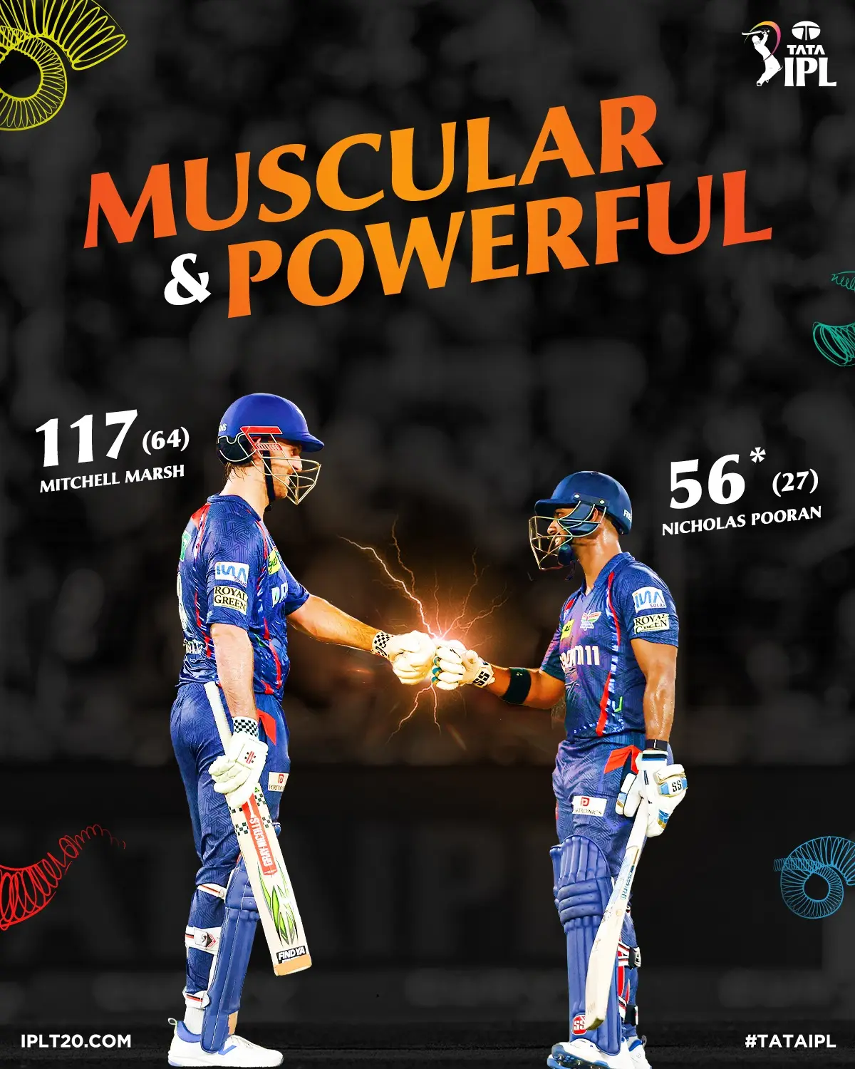 Marsh And Pooran Forge Thunderous IPL Partnership Marsh and Pooran ignite IPL action in a sensational display of teamwork and power at peak!