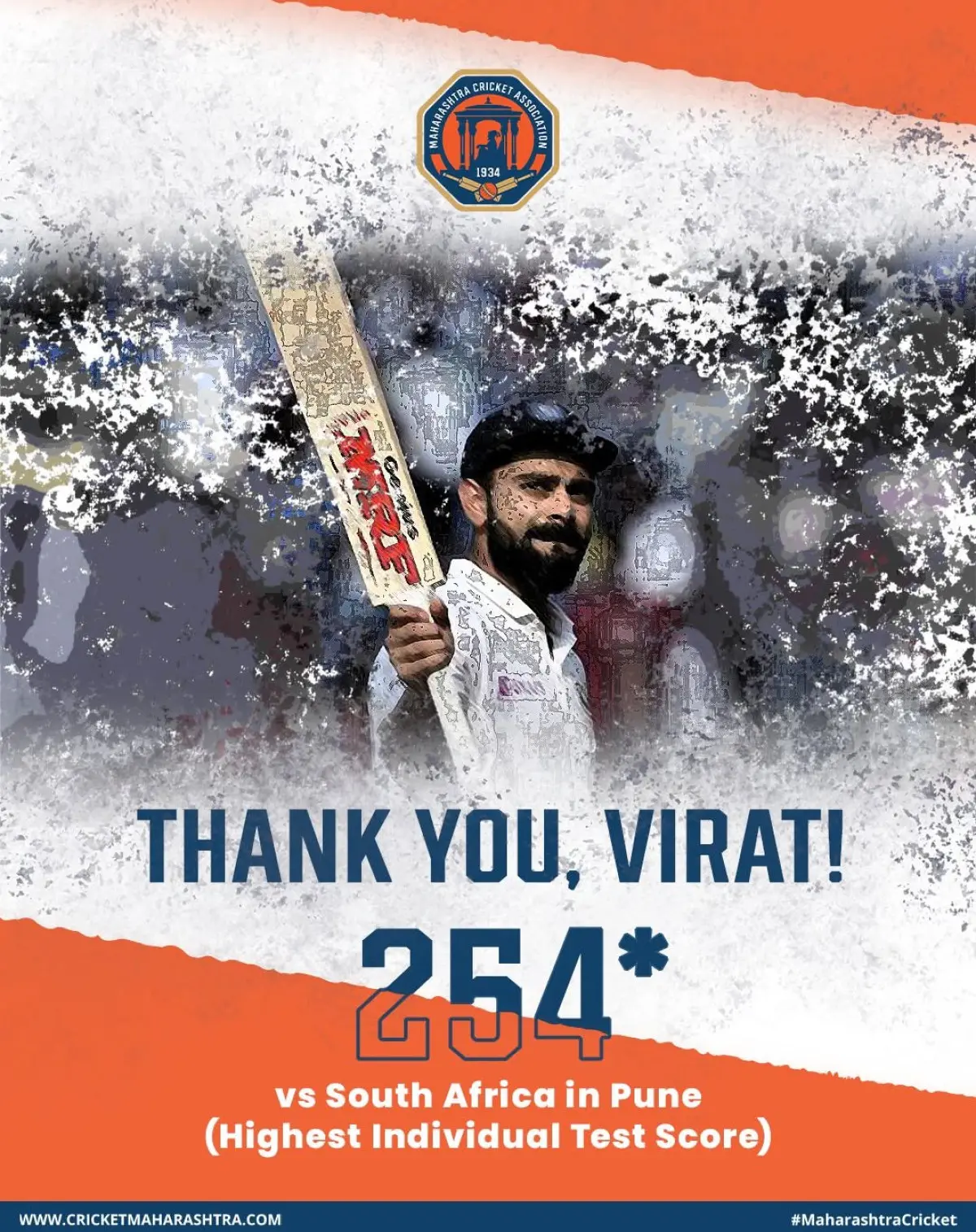 Maharashtra Cricket Association salutes the legend's impact with heartfelt gratitude today.