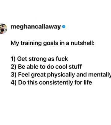 Meghan Callaway Shares Top Training Goals