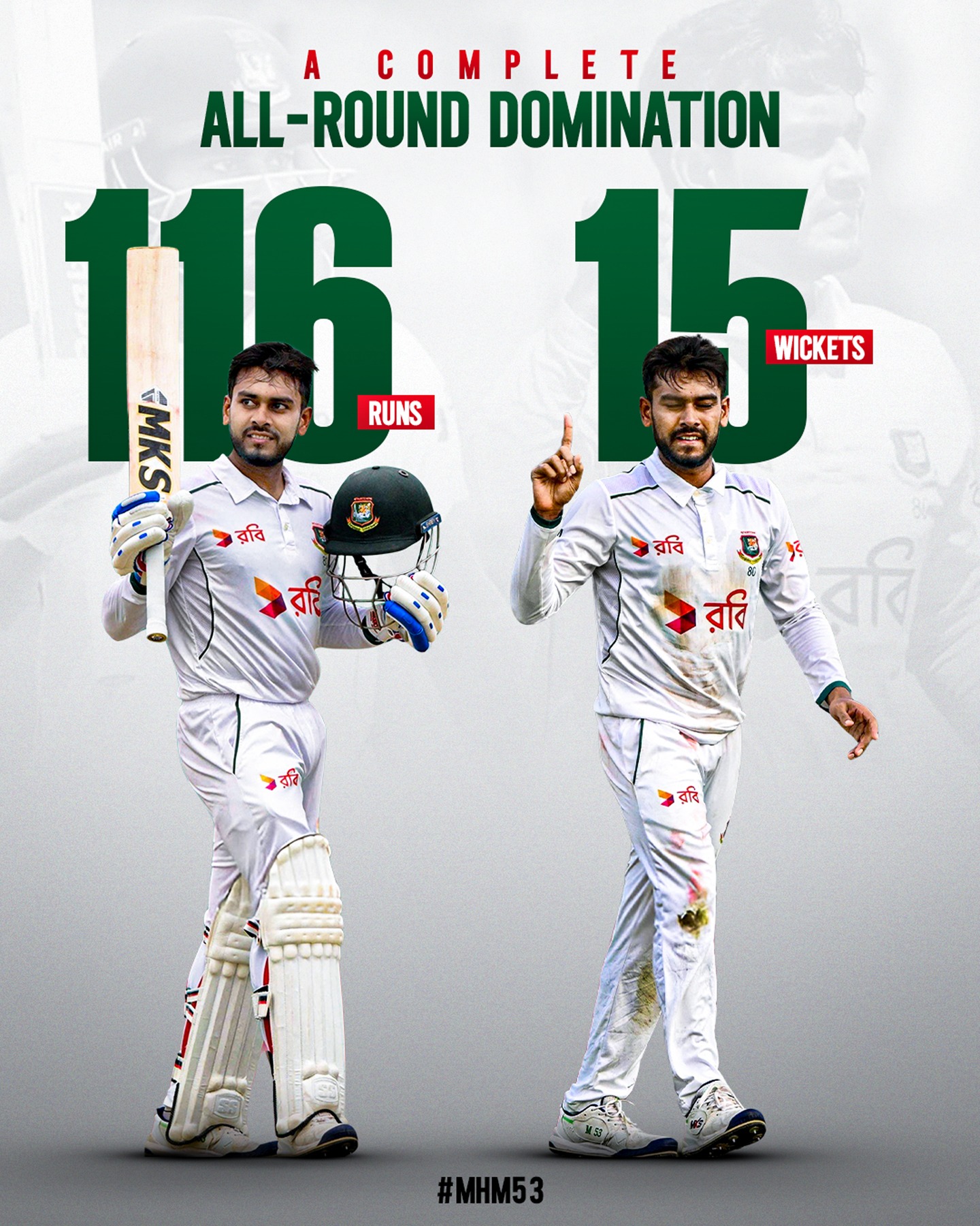 Cricket star Mehidy dazzles with 2000+ runs, 200 wickets and historic Test milestones bold.