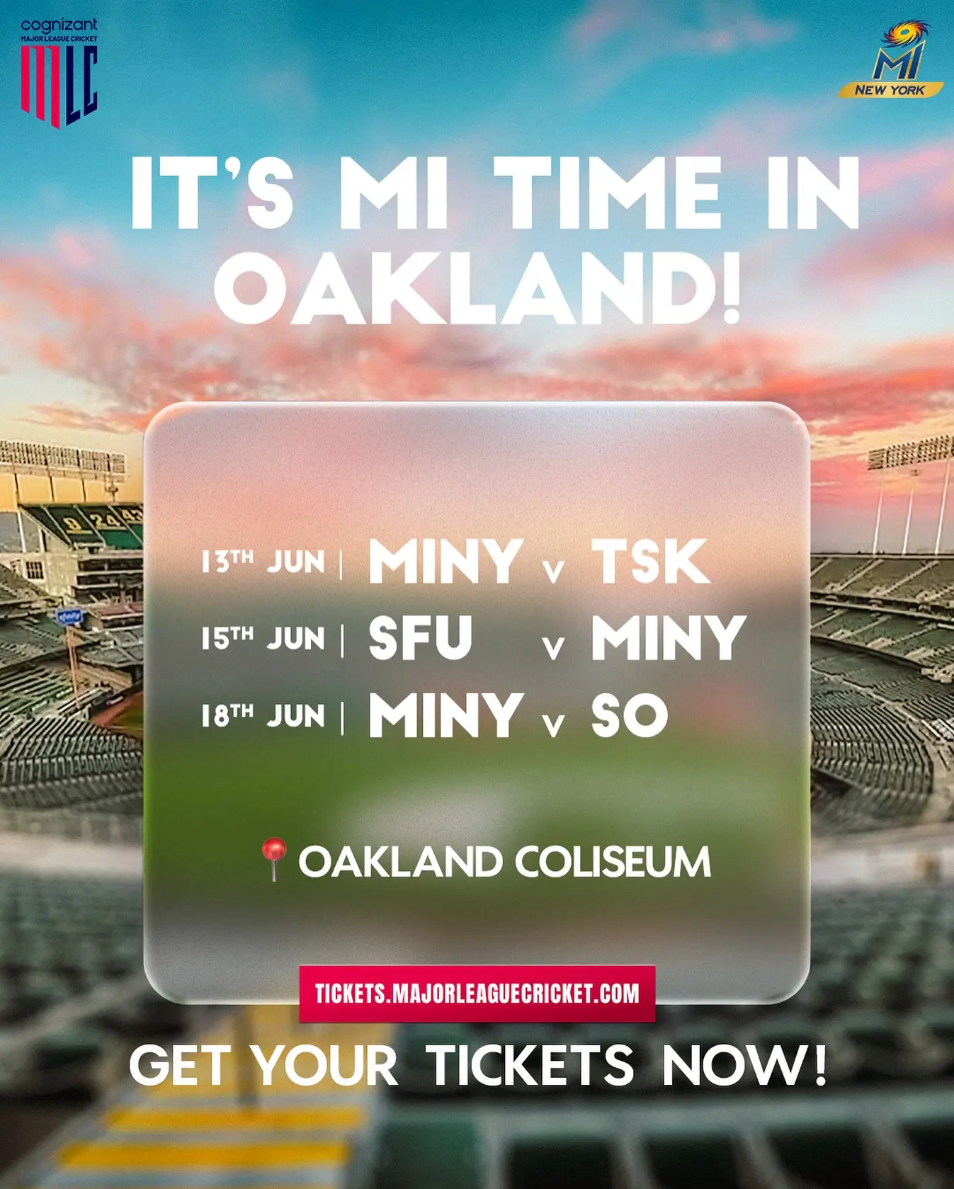MI New York Rally Oakland Fans For MLC2025 Ticket Sale Oakland fans, don blue and gold as MI New York opens ticket sales for an epic 2025 season.